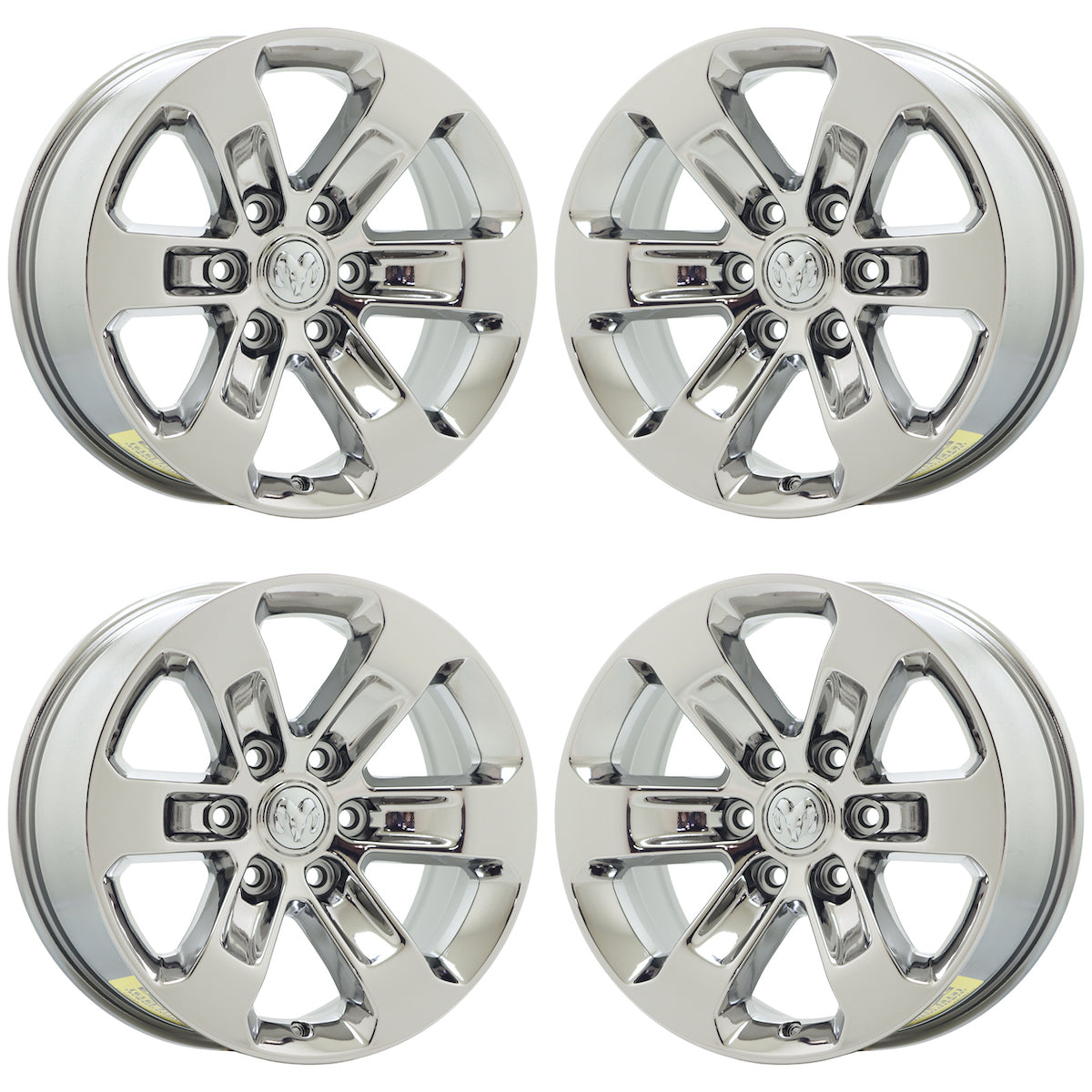 18" Dodge Ram 1500 Truck Bright Chrome wheels rims Factory OEM set 2672
